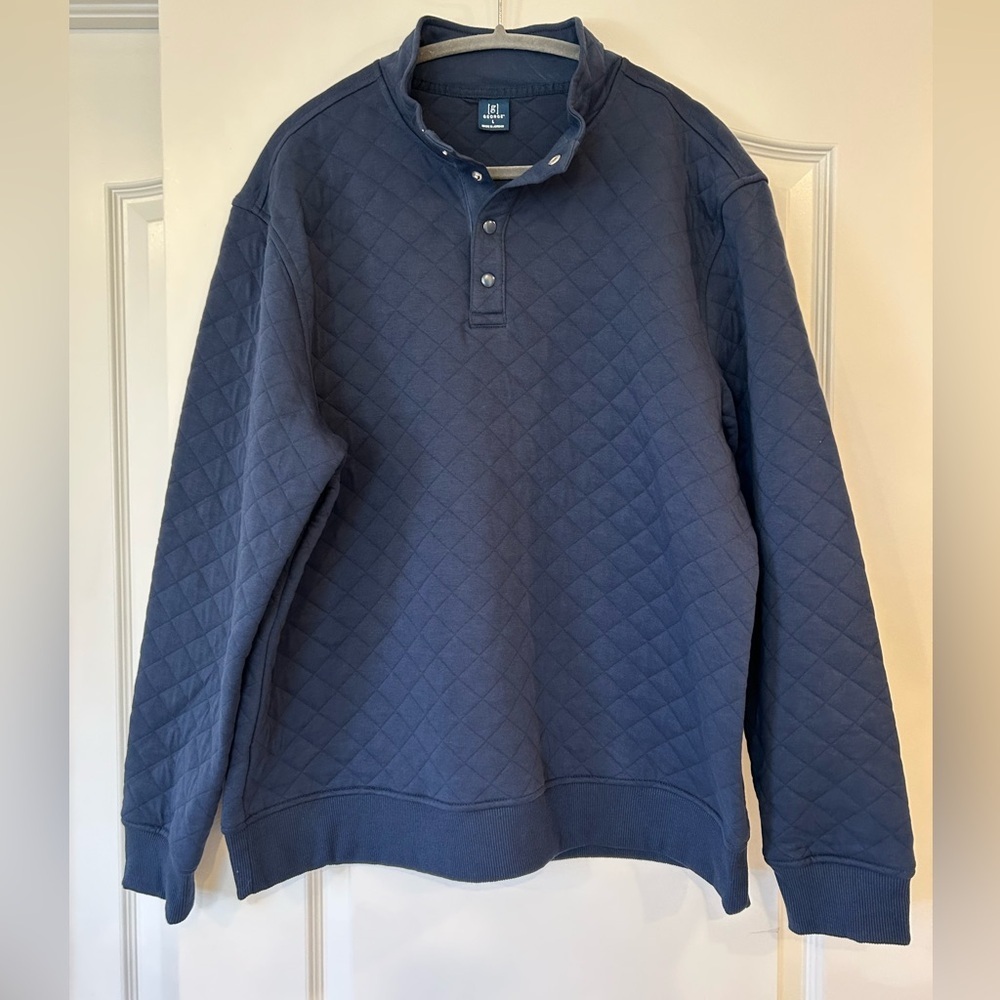 NWT George Men's Quilted Snap Pullover Jacket, Size Large - Picture 3 of 9
